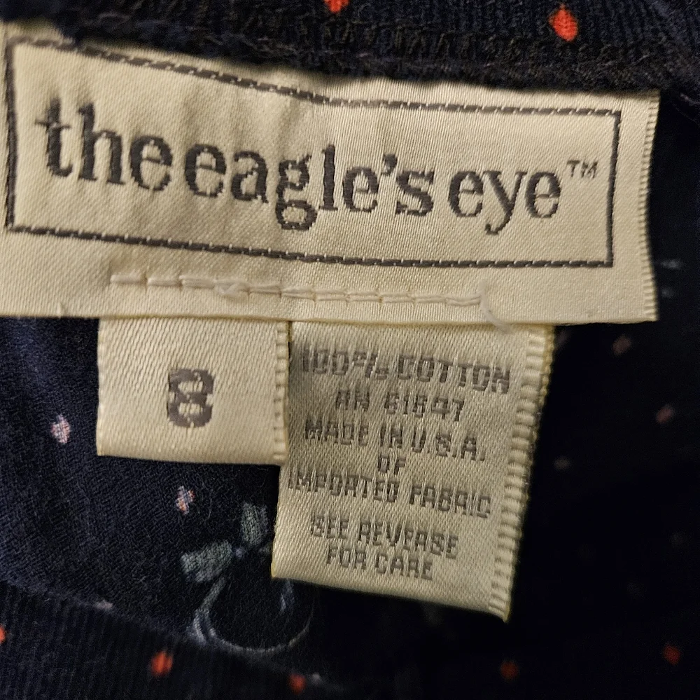 Vintage The Eagles Eye Holiday Fox Hunt Feathercord Corduroy Skirt Size 10 - Picture 6 of 7